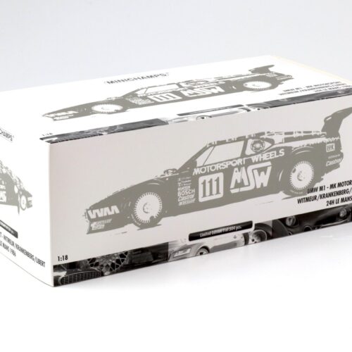 1:18 Minichamps BMW M1 MK Motorsport 24h Le Mans 1986 #111 Witmeuer/ Libert