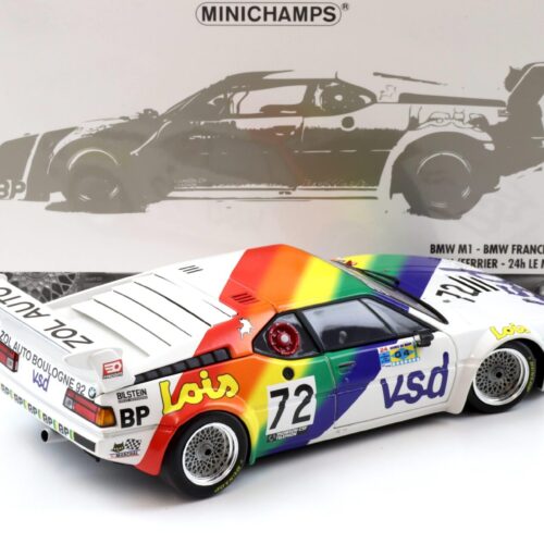 1:18 Minichamps BMW M1 BMW France ZOL AUTO VSD 24h Le Mans 1981 Rousselot