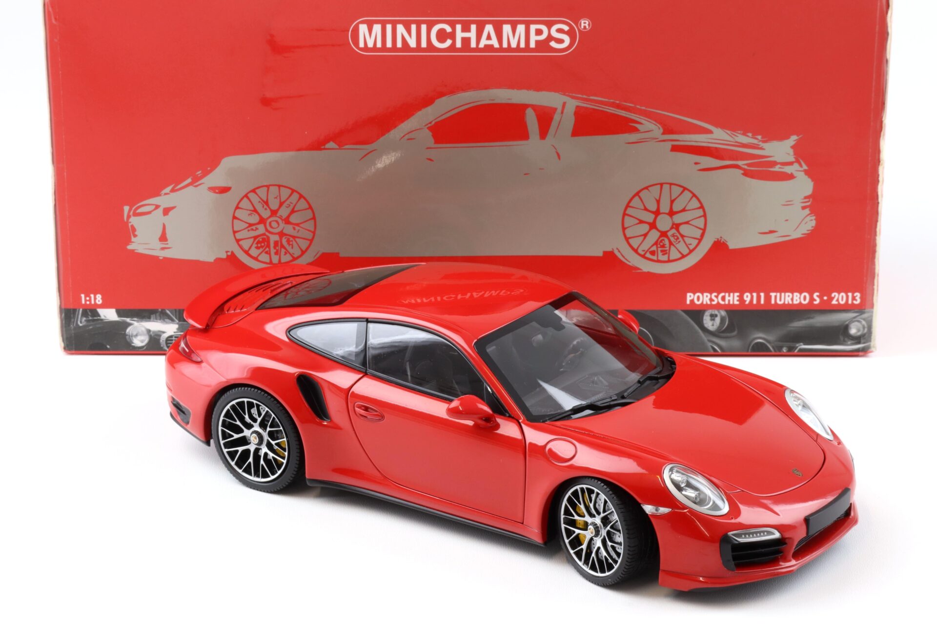 1:18 Minichamps Porsche 911 991 Turbo S Coupe 2013 red