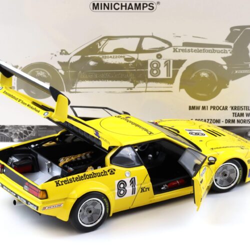 1:18 Minichamps BMW M1 ProCar KREISTELEFONBUCH Team Winkelhock Regazzoni DRM 1979