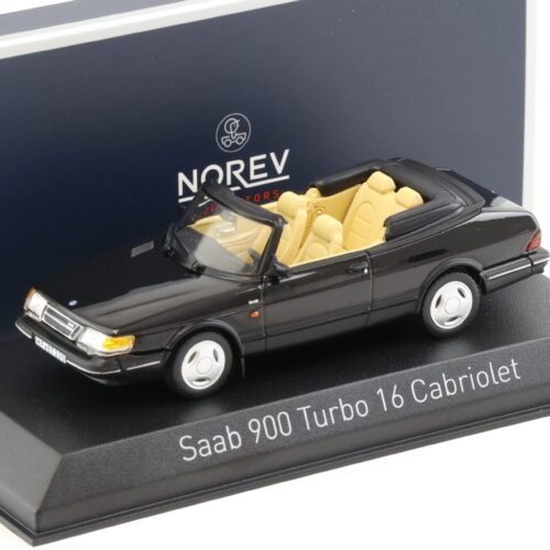 1:43 Norev Saab 900 Turbo 16 Cabriolet 1992 black
