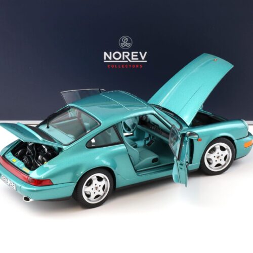 1:18 Norev Porsche 911 (964) Carrera 2 Coupe 1992 Wimbledon green