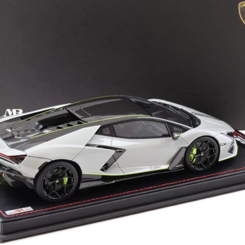1:18 MR Collection Lamborghini Revuelto Grigio Hati & Verde with display - Limited 99 pcs.