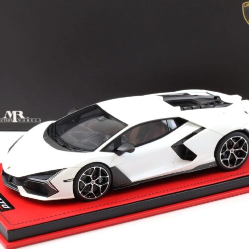 1:18 MR Collection Lamborghini Revuelto Bianco Siderale Matt with display - Limited 99 pcs.