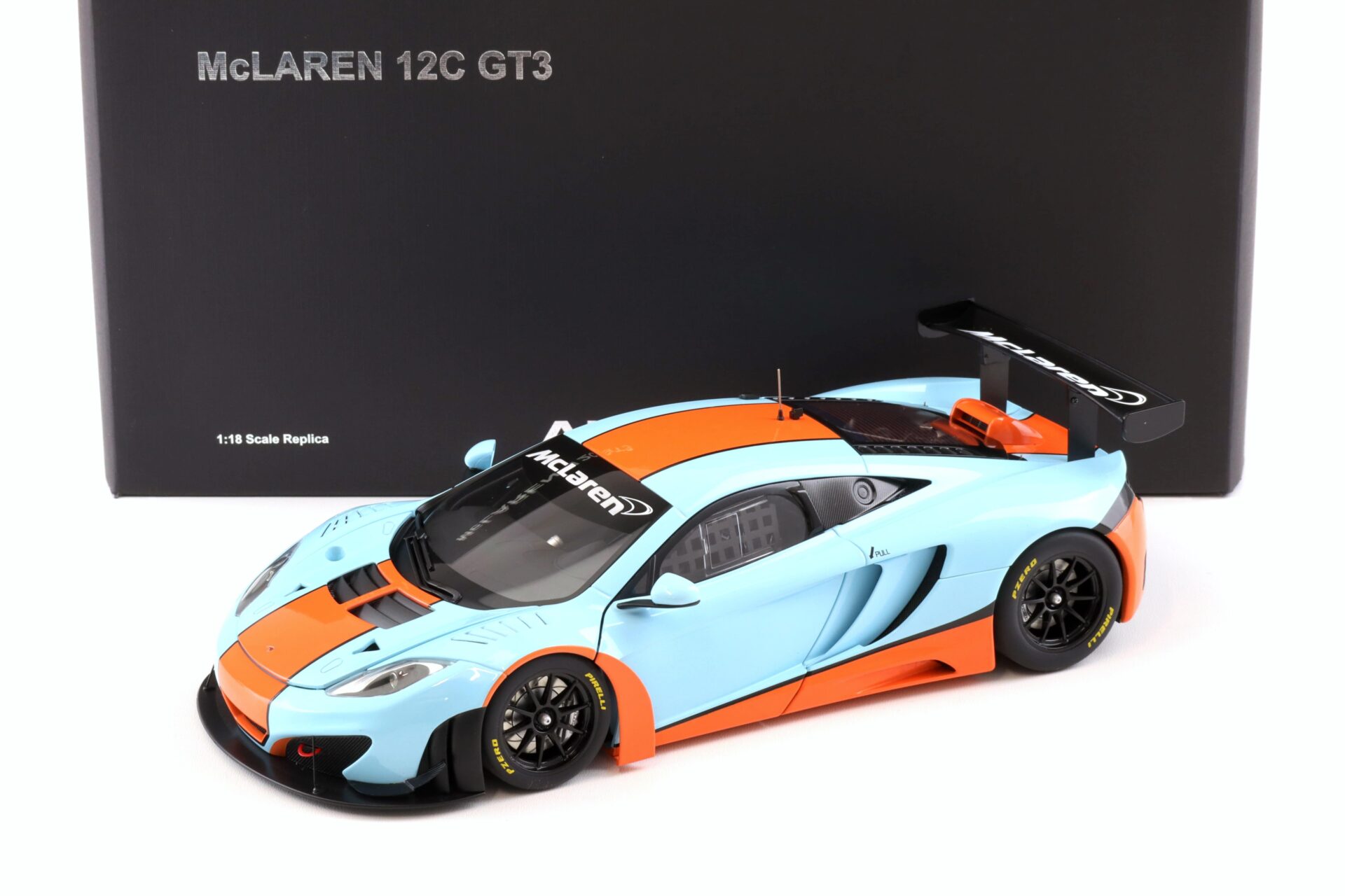 1:18 AUTOart McLAREN 12C GT3 Coupe blue/ orange 81343