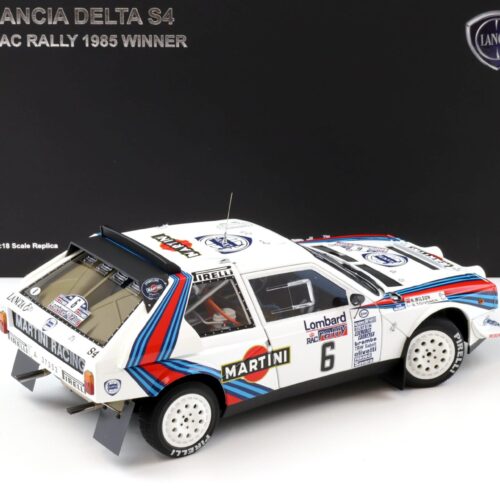 1:18 AUTOart Lancia Delta S4 RAC Rally 1985 Winner Toivonen/Wilson #6 Martini 88517