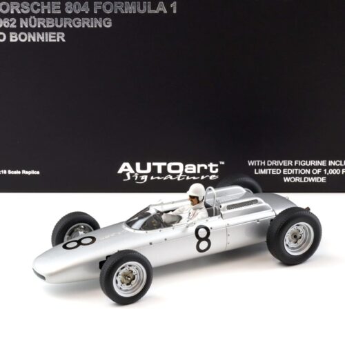 1:18 AUTOart Porsche 804 F1 Jo Bonnier #8 Nürburgring 1962 with driver 86274