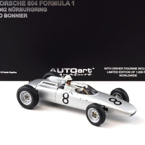1:18 AUTOart Porsche 804 F1 Jo Bonnier #8 Nürburgring 1962 with driver 86274