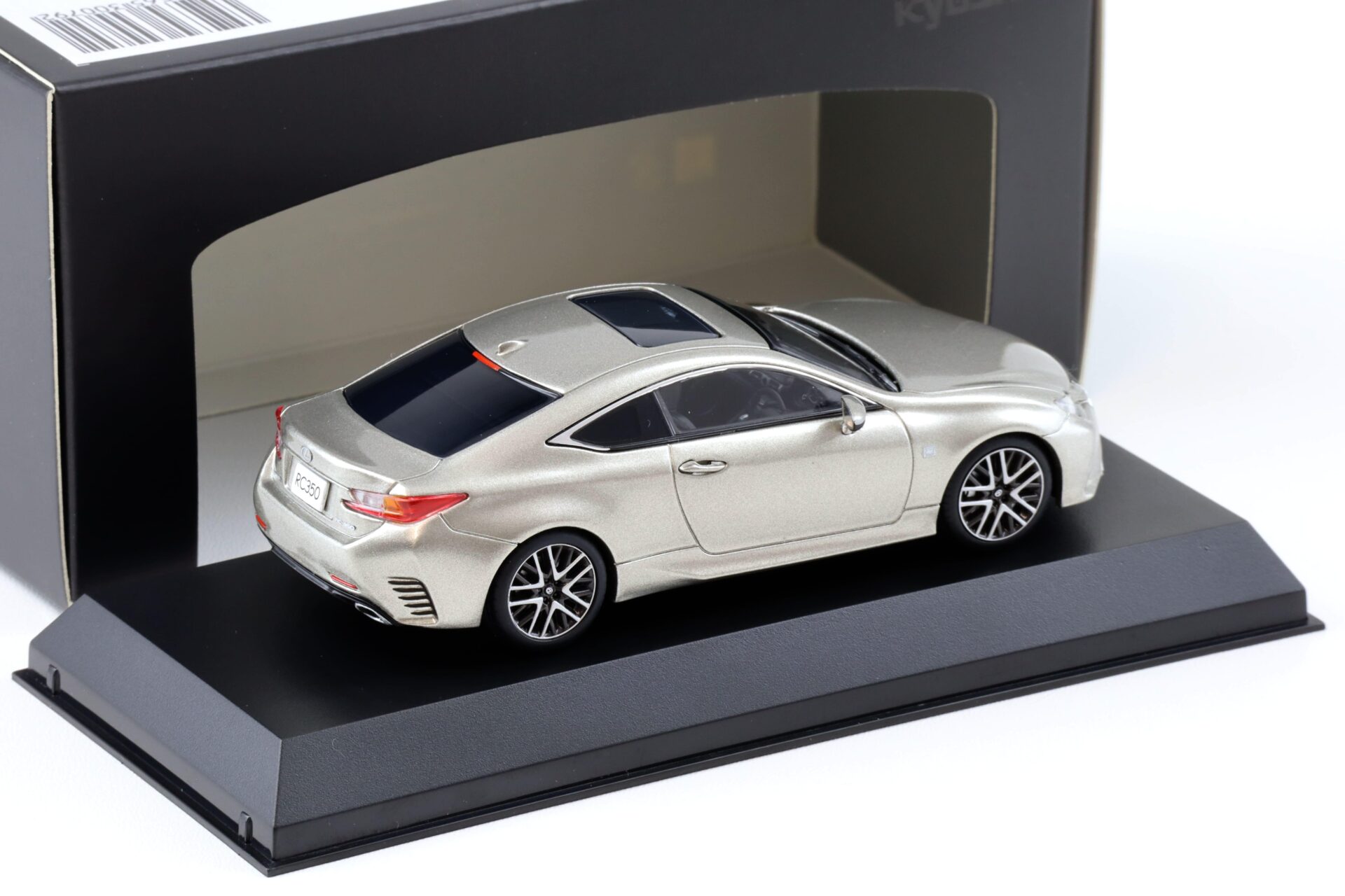 1:43 Kyosho Lexus RC 350 F Sport Coupe Sonic Titanium 03657T