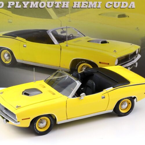 1:18 ACME 1970 Plymouth Hemi Cuda Convertible yellow/ black