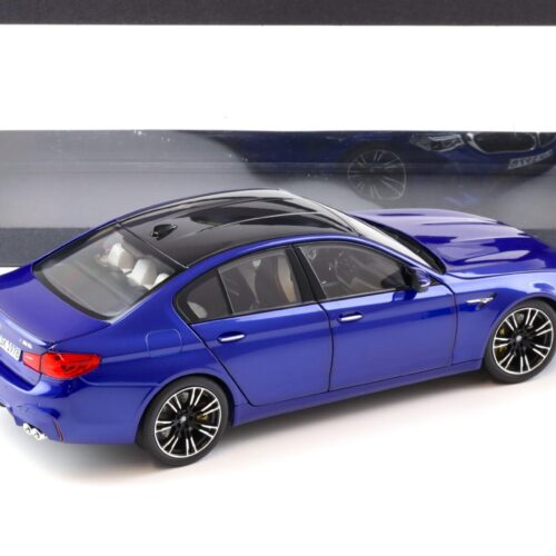 1:18 Norev BMW M5 F90 Limousine Marina Bay blue 2018 DEALER VERSION