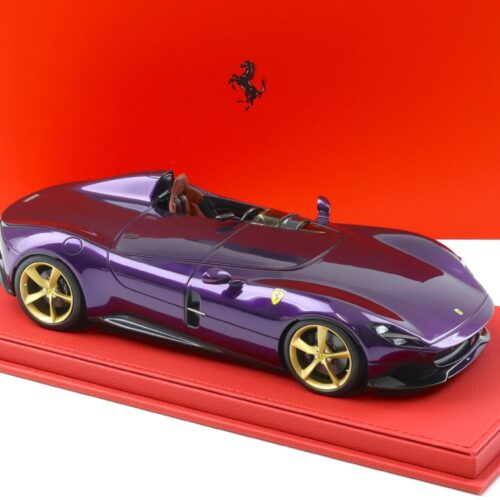 1:18 BBR Ferrari Monza SP1 Hong Kong Violet with red base - Limited 28 pcs.
