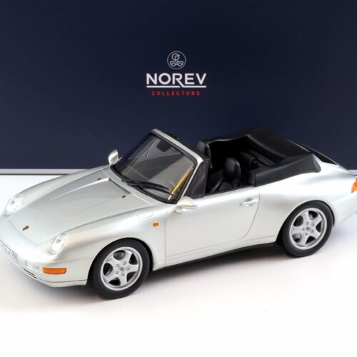 1:18 Norev Porsche 911 993 Carrera Cabriolet 1993 silver 187592