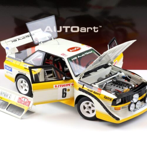 1:18 AUTOart Audi Sport Quattro S1 #6 Rally Monte Carlo 1986 Mikkola/ Hertz 88602
