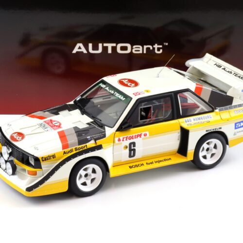 1:18 AUTOart Audi Sport Quattro S1 #6 Rally Monte Carlo 1986 Mikkola/ Hertz 88602