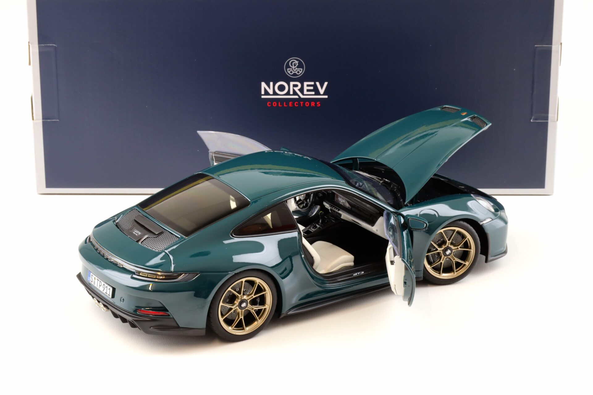 1:18 Norev Porsche 911 (992) GT3 Touring 2021 PTS Fjord green - Limited 504 pcs.