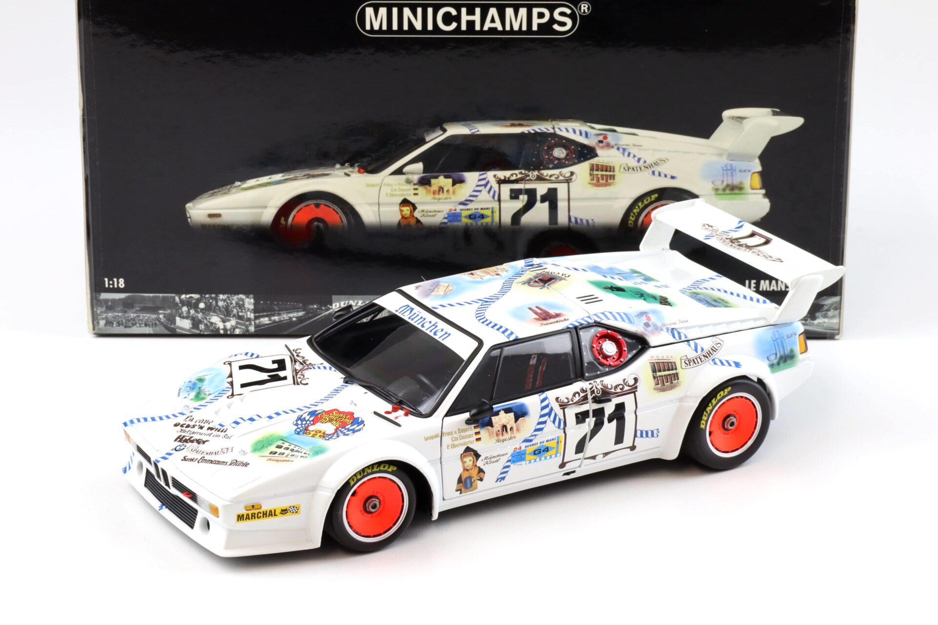 1:18 Minichamps BMW M1 Procar München v.Bayern/ Oberdorfer 24h Le Mans 1981