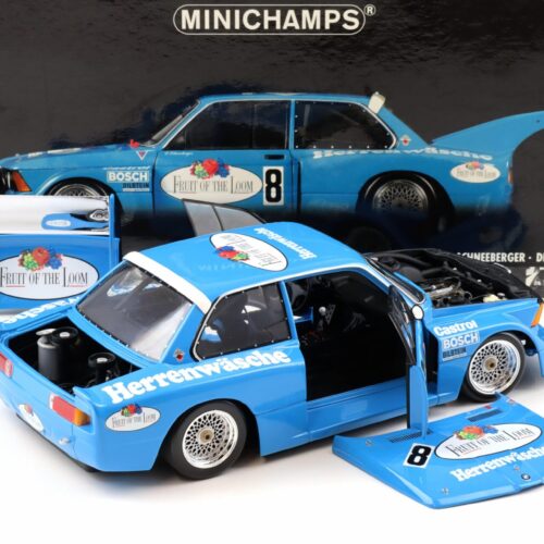 1:18 Minichamps BMW 320i E21 Fruit of the Loom Schneeberger DRM 1977