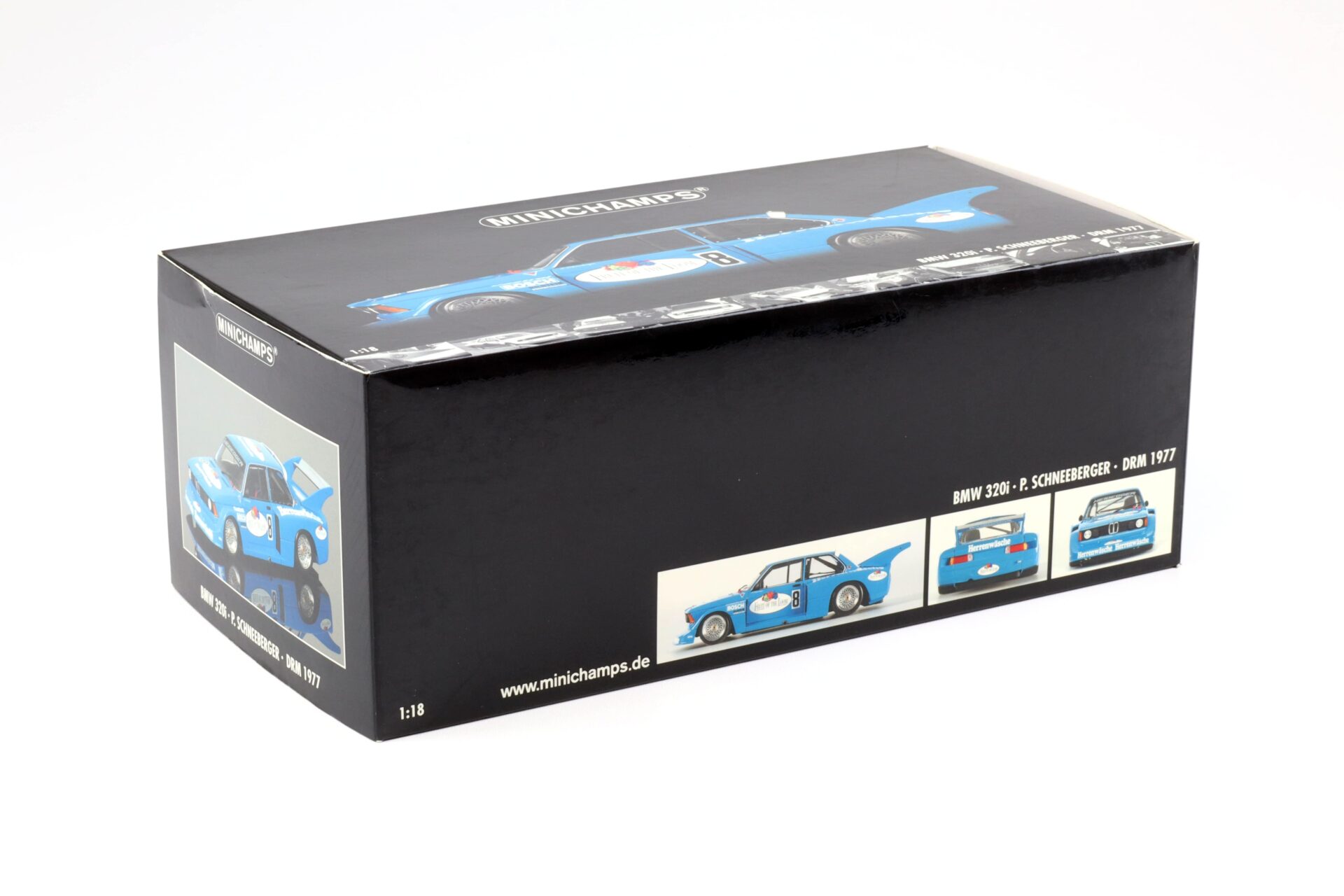 1:18 Minichamps BMW 320i E21 Fruit of the Loom Schneeberger DRM 1977