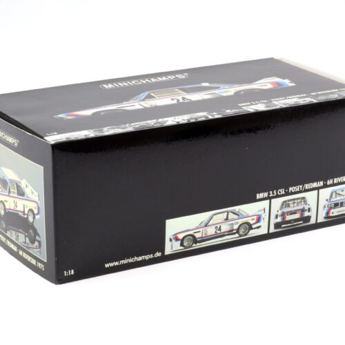 1:18 Minichamps BMW 3.5 CSL 6H Riverside 1975 S.Posey/ Redman #24