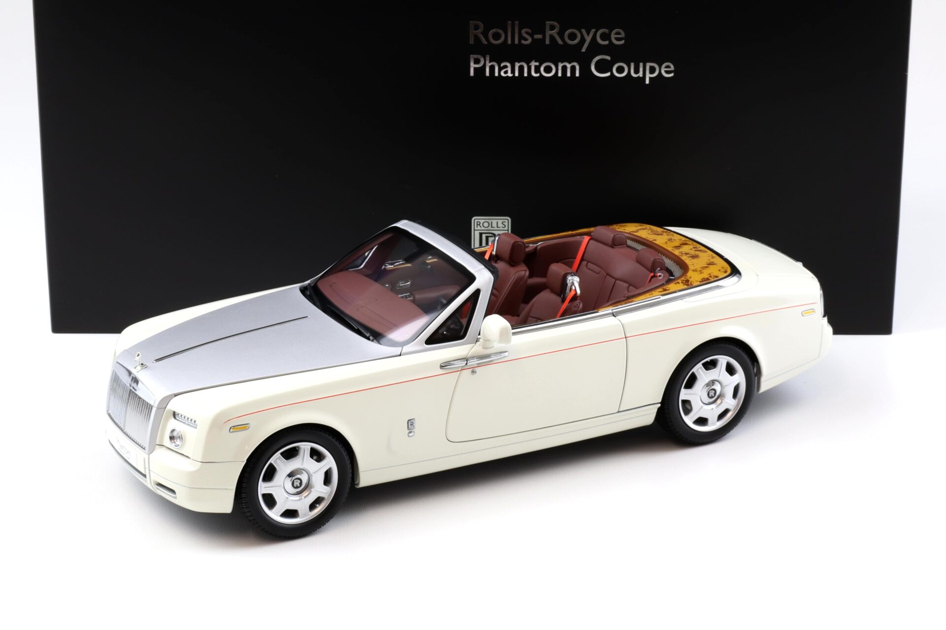 1:18 Kyosho Rolls Royce Phantom Drophead Coupe English white KS08871EW2