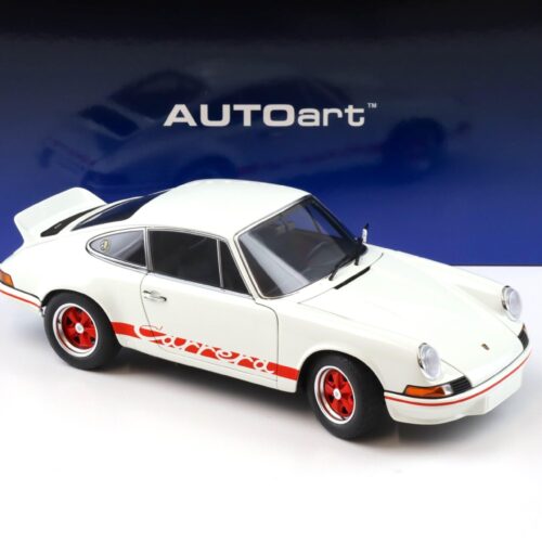 1:18 AUTOart Porsche 911 Carrera RS 2.7 Grand Prix white/ red stripes 78030