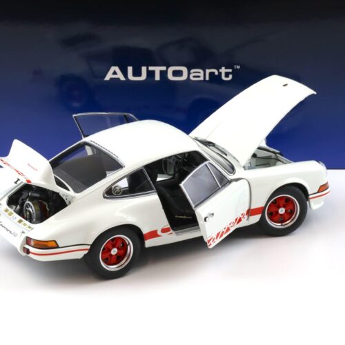 1:18 AUTOart Porsche 911 Carrera RS 2.7 Grand Prix white/ red stripes 78030