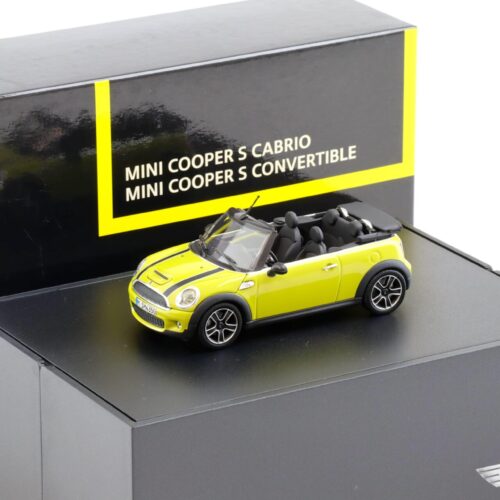 1:43 Minichamps Mini Cooper S R57 Convertible Interchange yellow DEALER VERSION