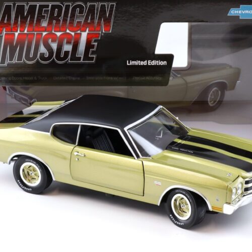 1:18 Auto World 1970 Chevrolet Chevelle SS Coupe MCACN Centenniel Gold/ black roof