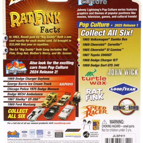 1:64 Johnny Lightning Pop Culture 1965 Chevrolet El Camino Finkamino Rat Fink