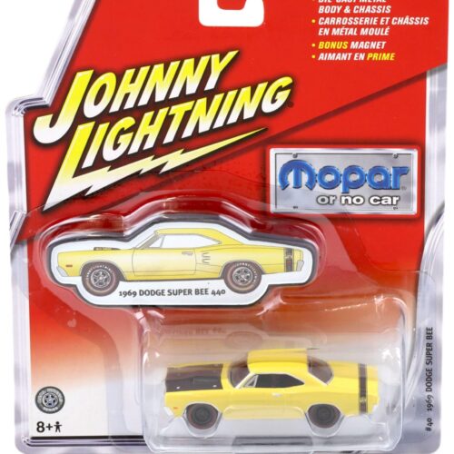 1:64 Johnny Lightning #40 MOPAR 1969 Dodge Super BEE yellow/ black