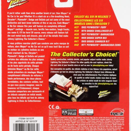 1:64 Johnny Lightning #40 MOPAR 1969 Dodge Super BEE yellow/ black