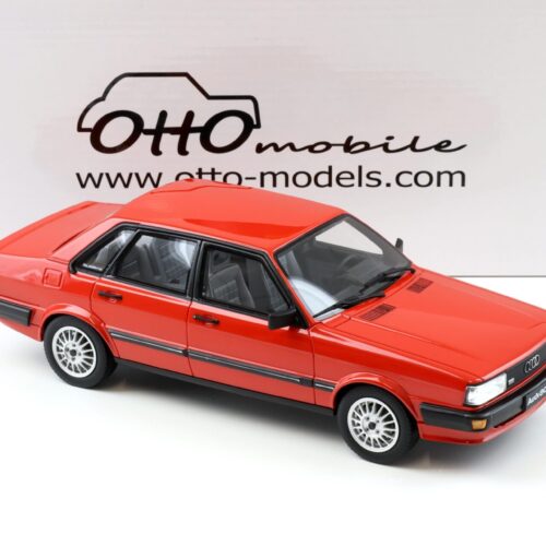 1:18 OTTO mobile OT339 Audi 80 (B2) Quattro Limousine 1983 red - Image 2