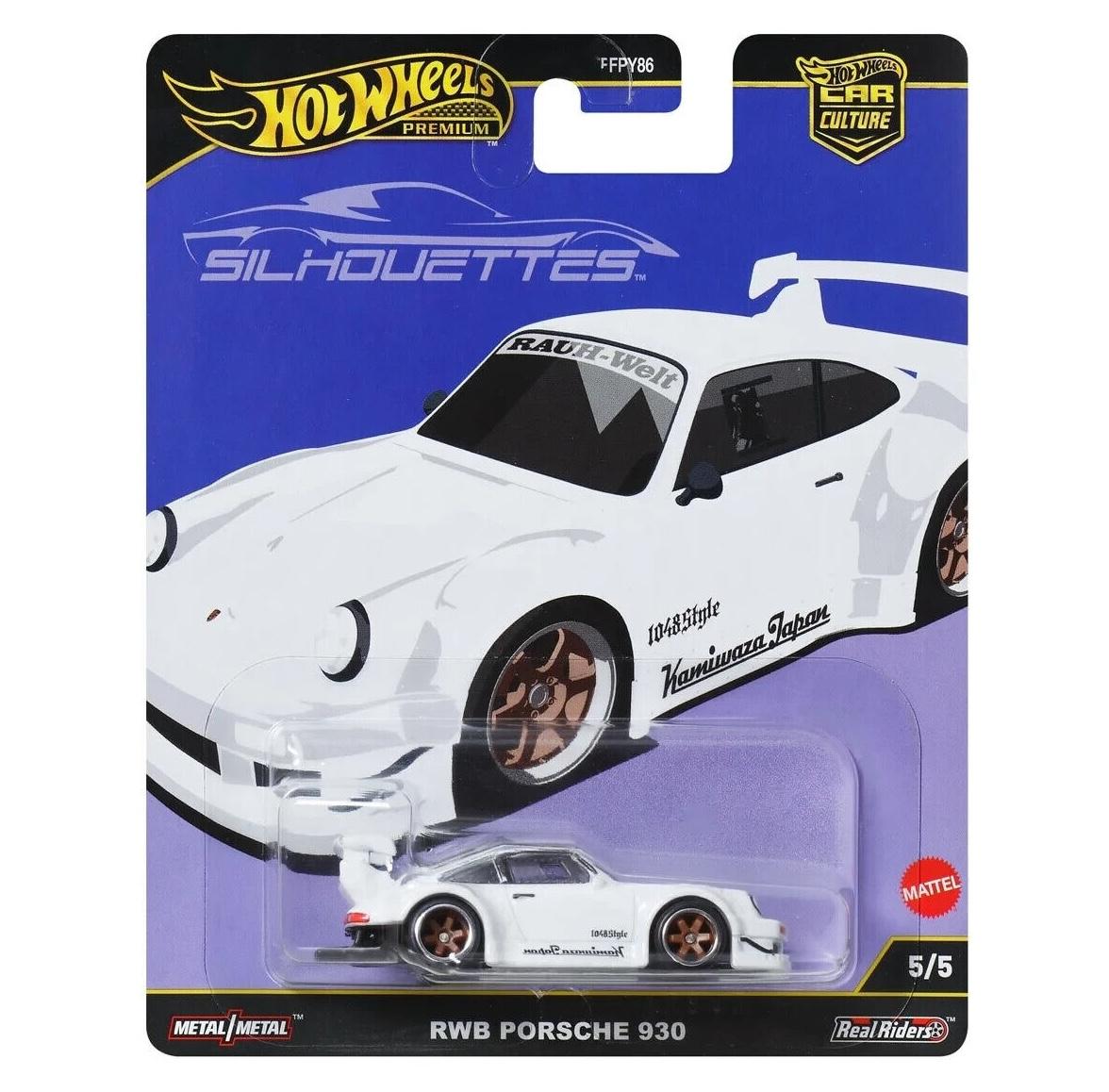 1:64 Hot Wheels Premium Silhouettes 2025 JBK58 RWB Porsche 911 930 white