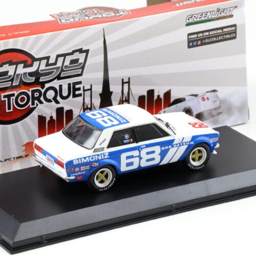 1:43 Greenlight 1972 BRE Datsun 510 Peter Gregg #68 Brock Racing Enterprises