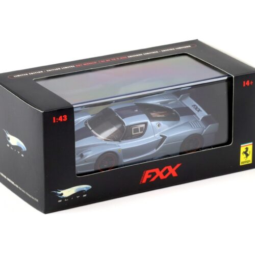 1:43 Hot Wheels Elite Ferrari FXX light blue/ blue stripe N5611
