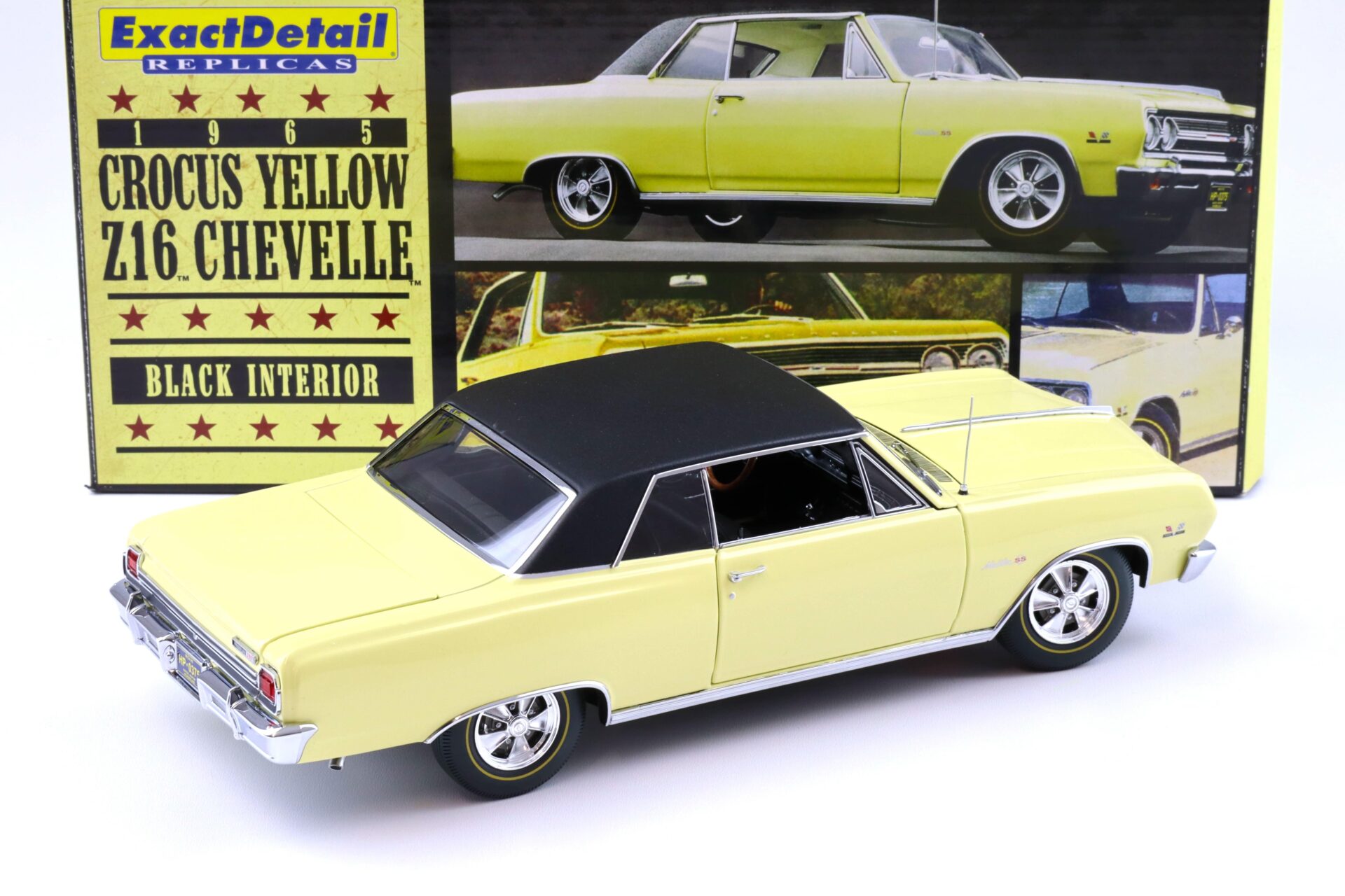 1:18 Exact Detail Chevrolet Chevelle Z16 Malibu SS 396 Turbo Jet Crocus yellow WCC506