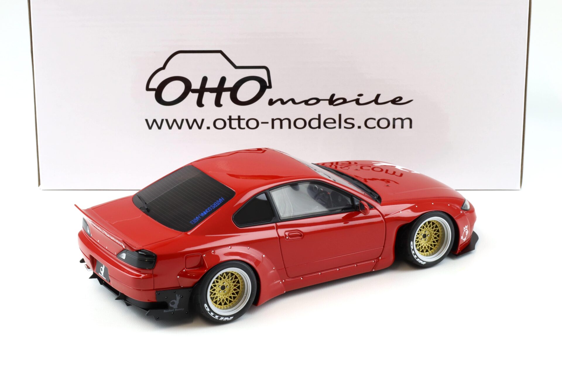 1:18 OTTO mobile OT1115 Nissan Silvia S15 Rocket Bunny 2014 Nissan red