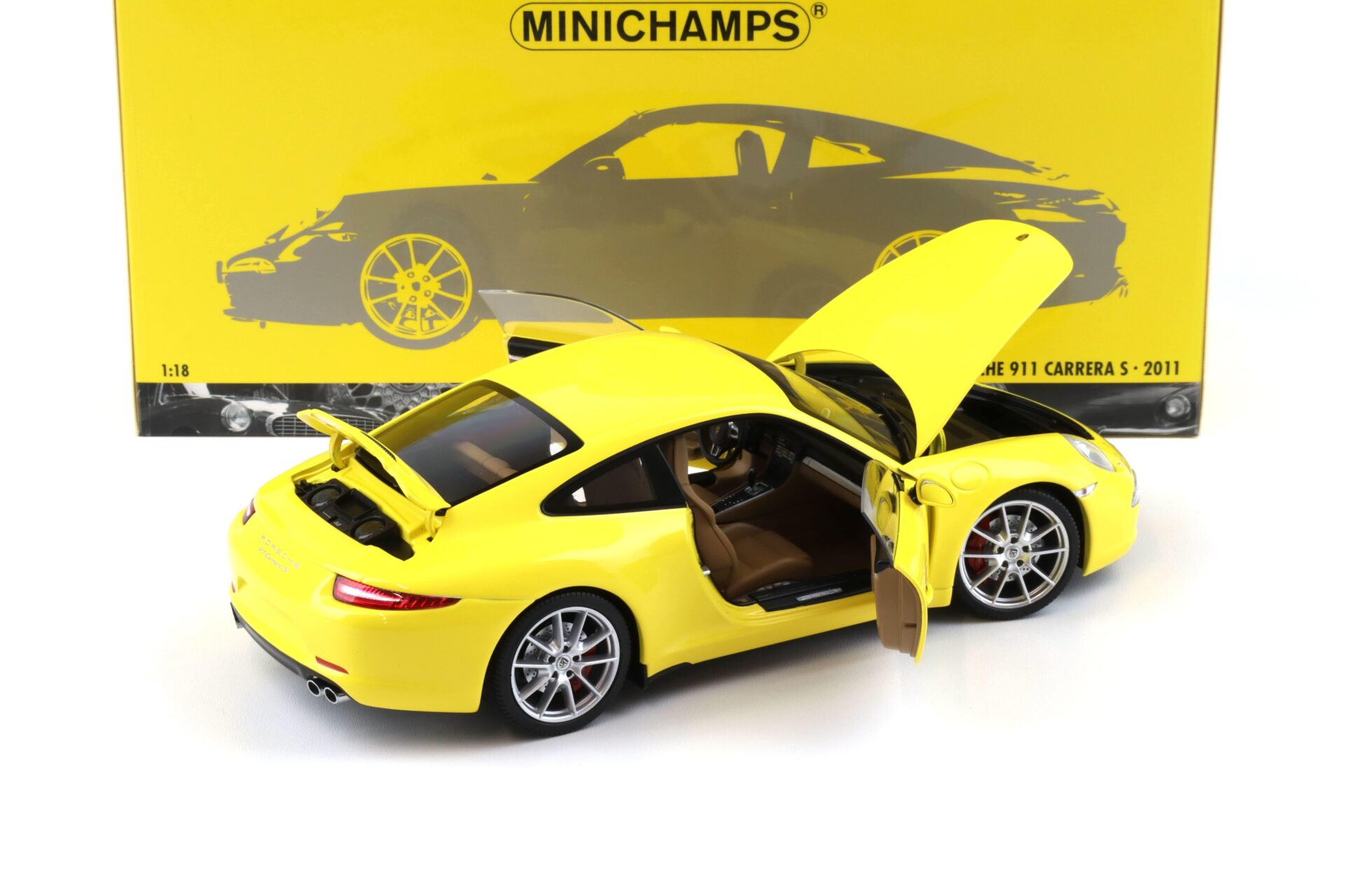 1:18 Minichamps Porsche 911 991 Carrera S Coupe 2011 yellow