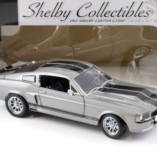1:18 Shelby Collectibles 1967 Shelby Custom GT 500 grey/black like ELEANOR