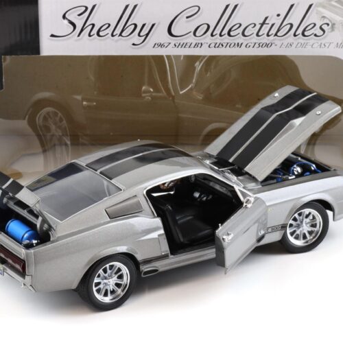 1:18 Shelby Collectibles 1967 Shelby Custom GT 500 grey/black like ELEANOR