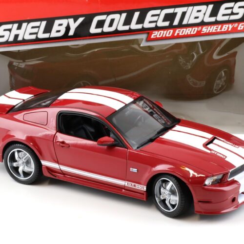 1:18 Shelby Collectibles 2011 Ford Shelby GT350 Coupe red/ white stripes