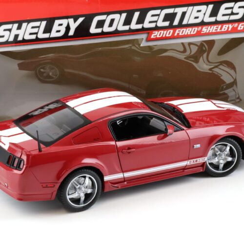 1:18 Shelby Collectibles 2011 Ford Shelby GT350 Coupe red/ white stripes
