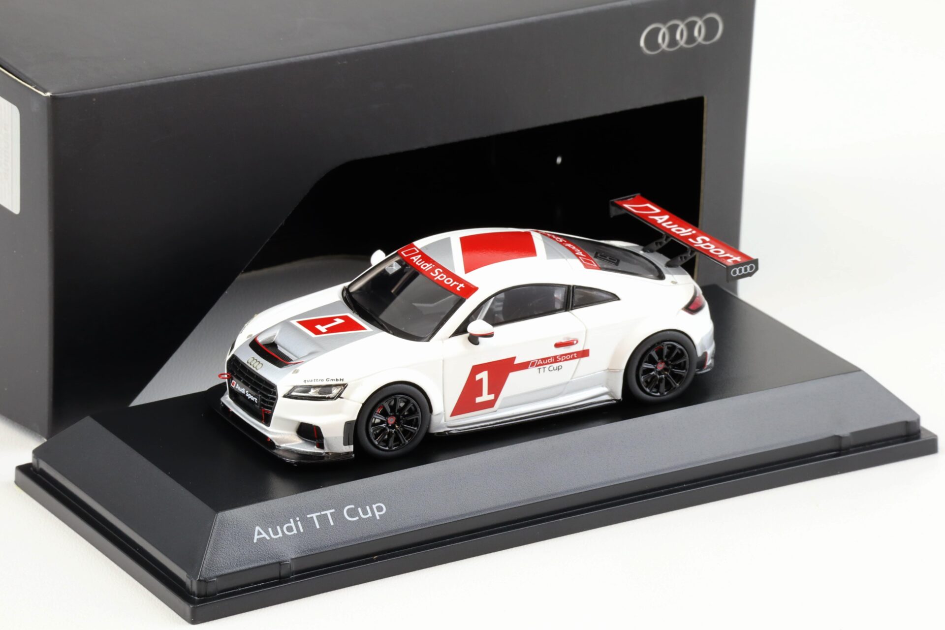 1:43 Spark Audi TT Cup 2015 Presentation #1 white DEALER VERSION