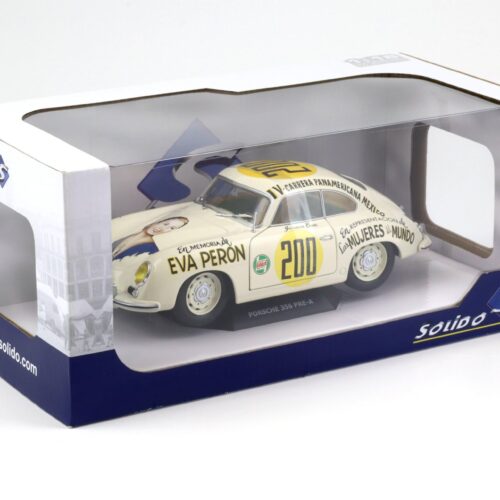 1:18 Solido Porsche 356 PRE-A #200 Carrera Panamericana Mexico 1953 beige