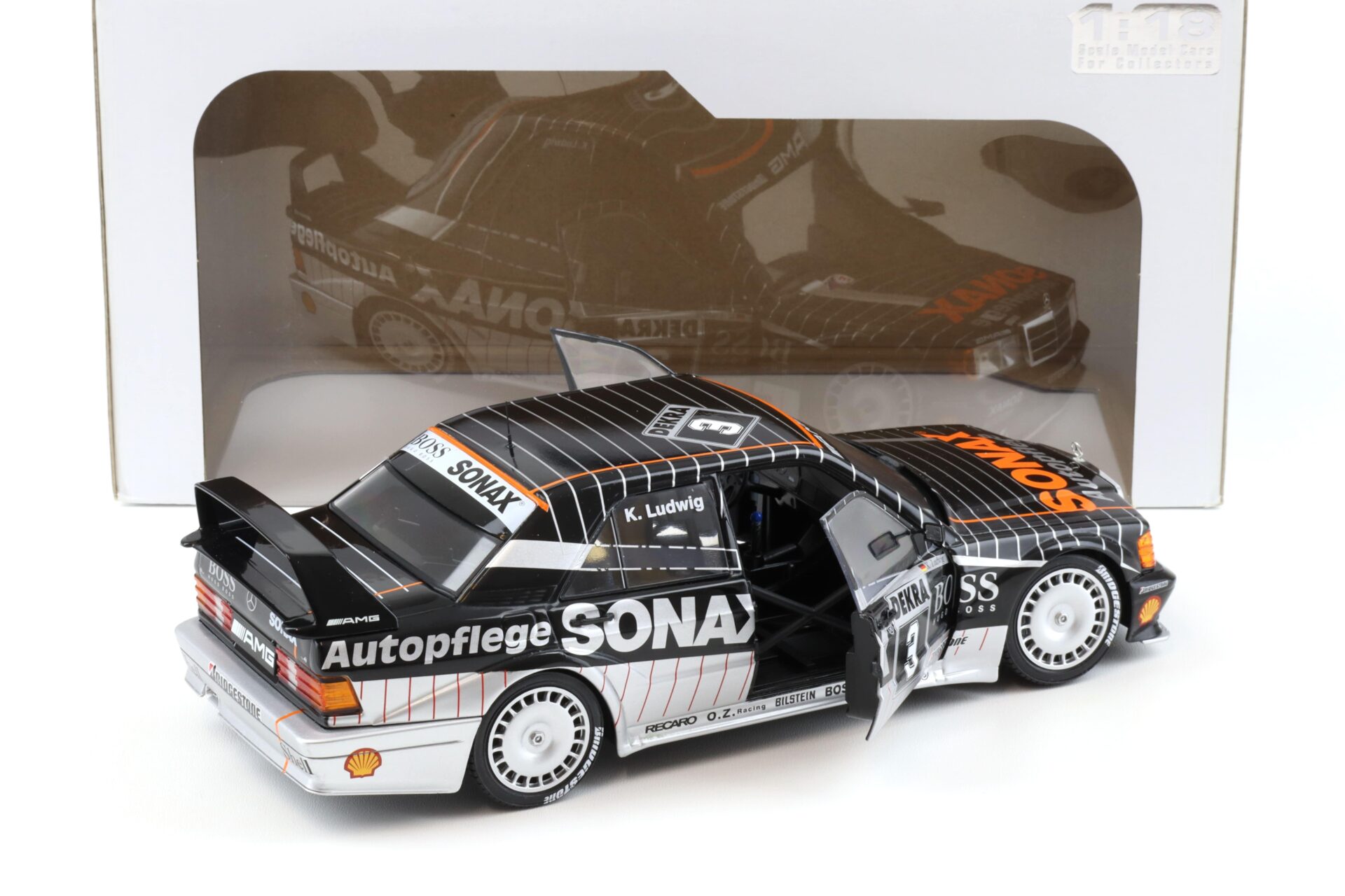 1:18 Solido Mercedes 190E 2.5-16 EVO 2 DTM 1992 K.Ludwig #3 SONAX