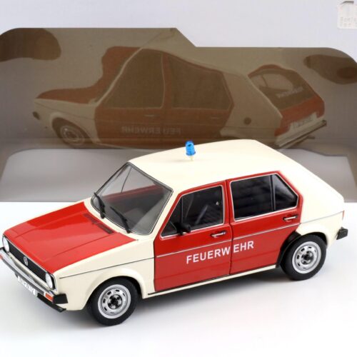 1:18 Solido VW Golf 1 Feuerwehr red/ white