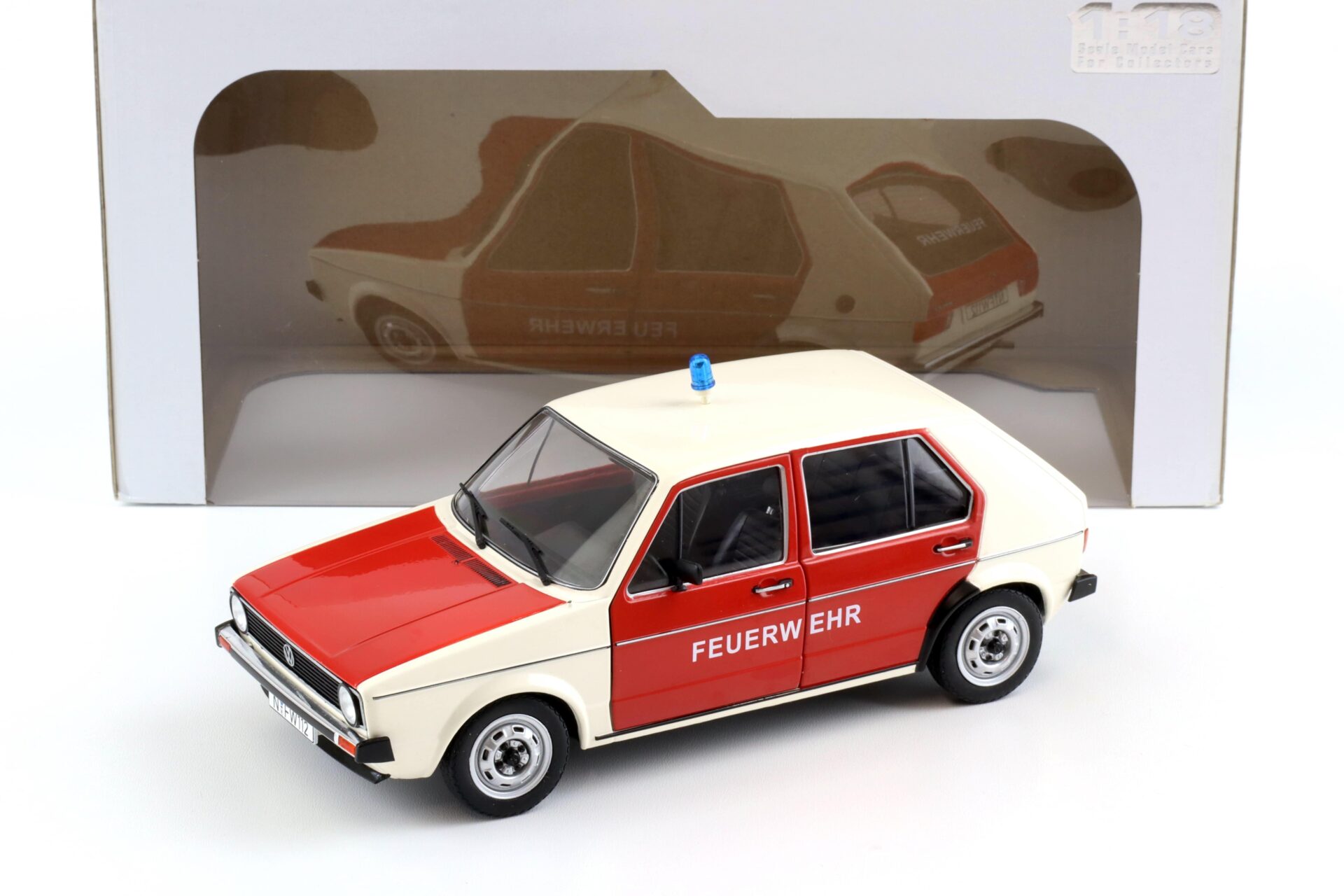1:18 Solido VW Golf 1 Feuerwehr red/ white