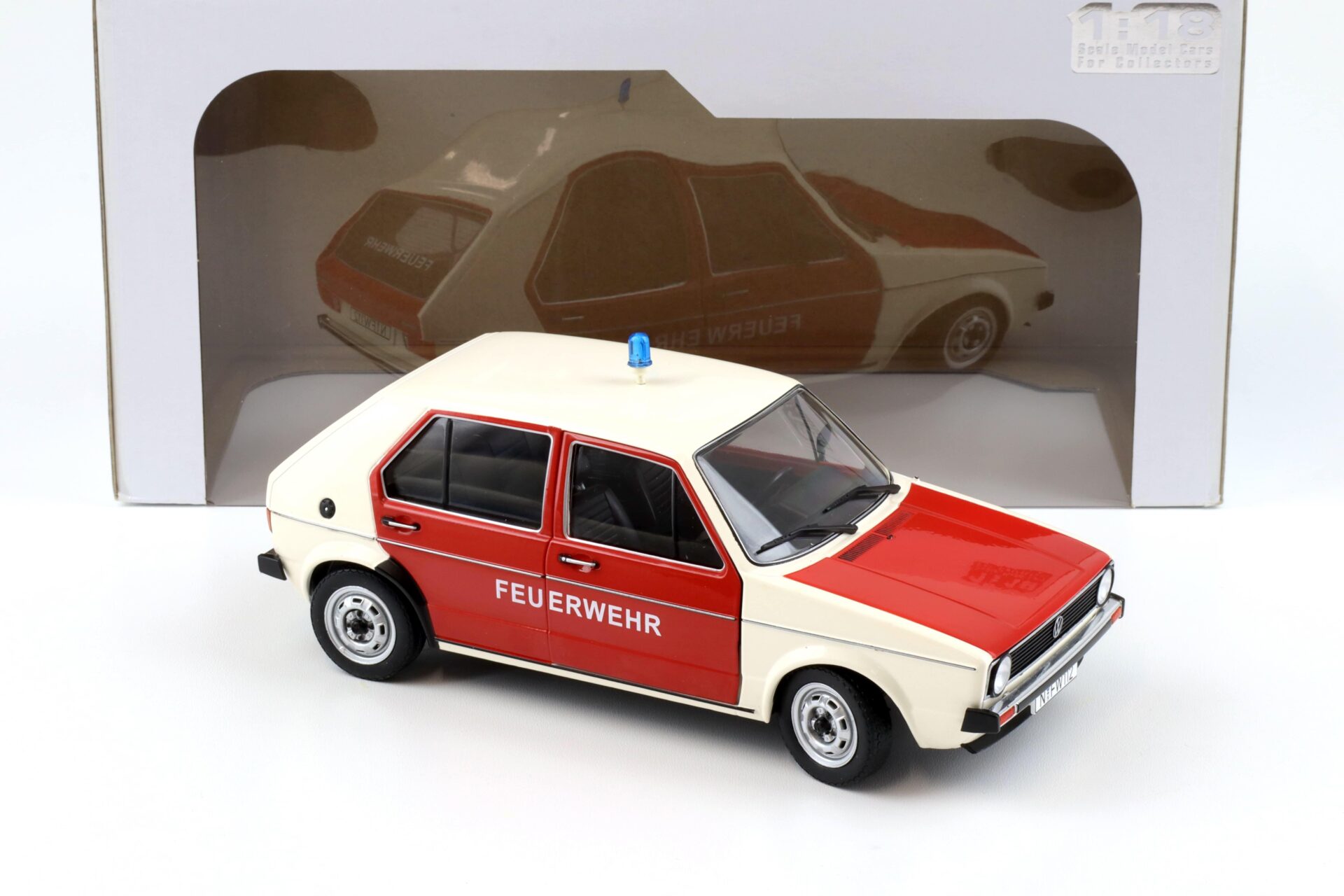 1:18 Solido VW Golf 1 Feuerwehr red/ white