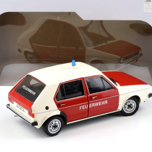 1:18 Solido VW Golf 1 Feuerwehr red/ white